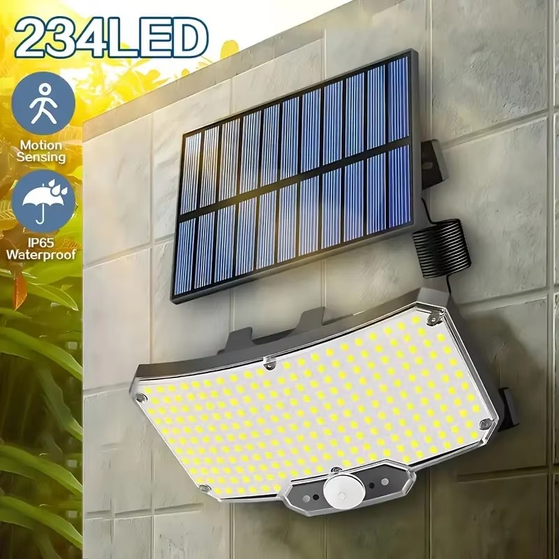 Outdoor Lighting Wall - 234LED Solar Outdoor Lights Motion Sensor