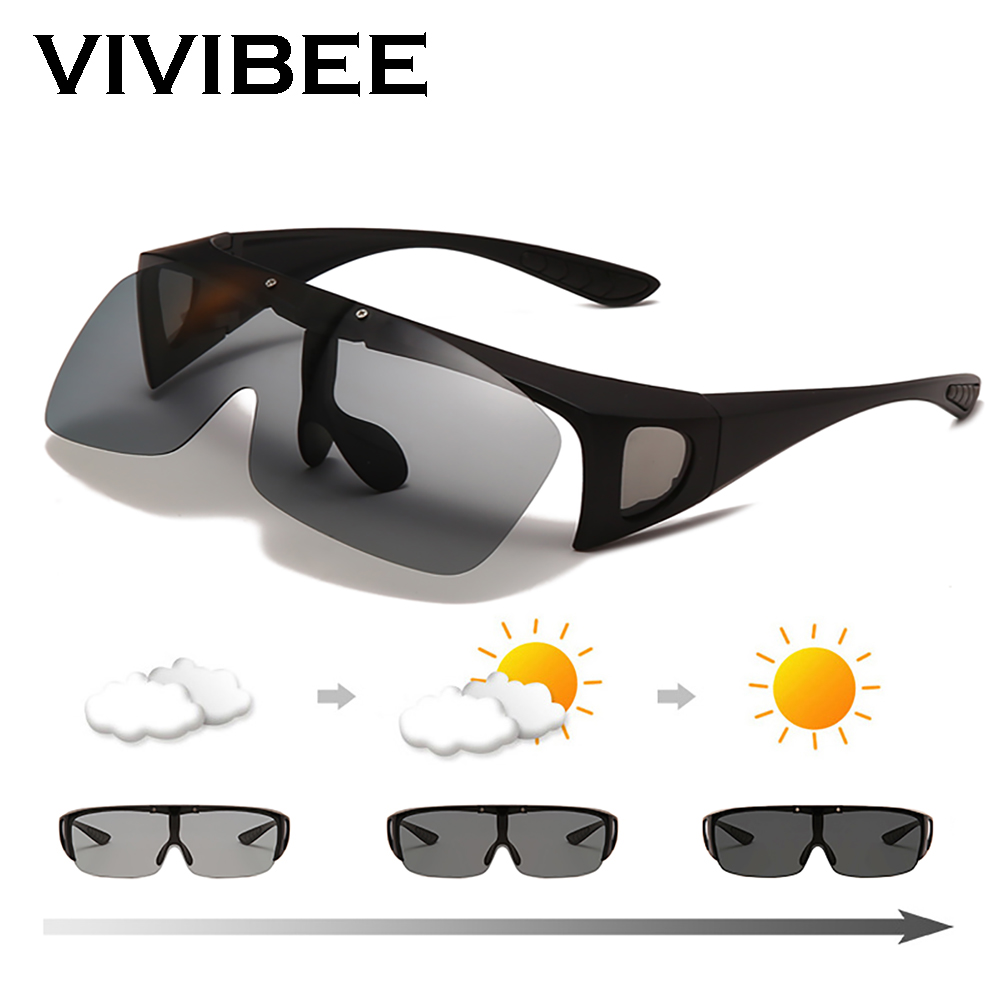 Color Changing Outdoor - VIVIBEE Fishing Photochromic Polarized Flip Up