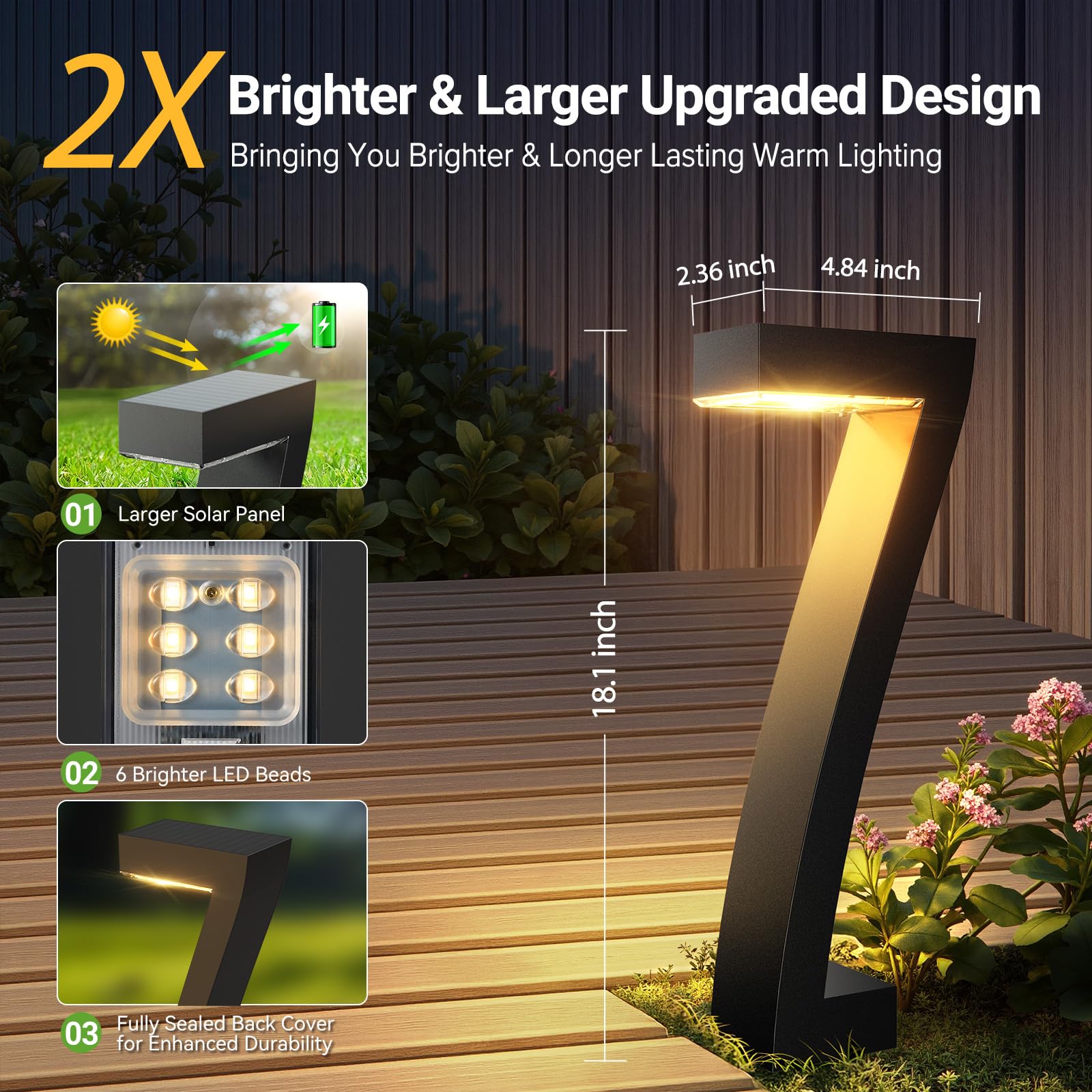 Upgraded Bright LED Solar Ligh - Outdoor Lighting Driveway review and price