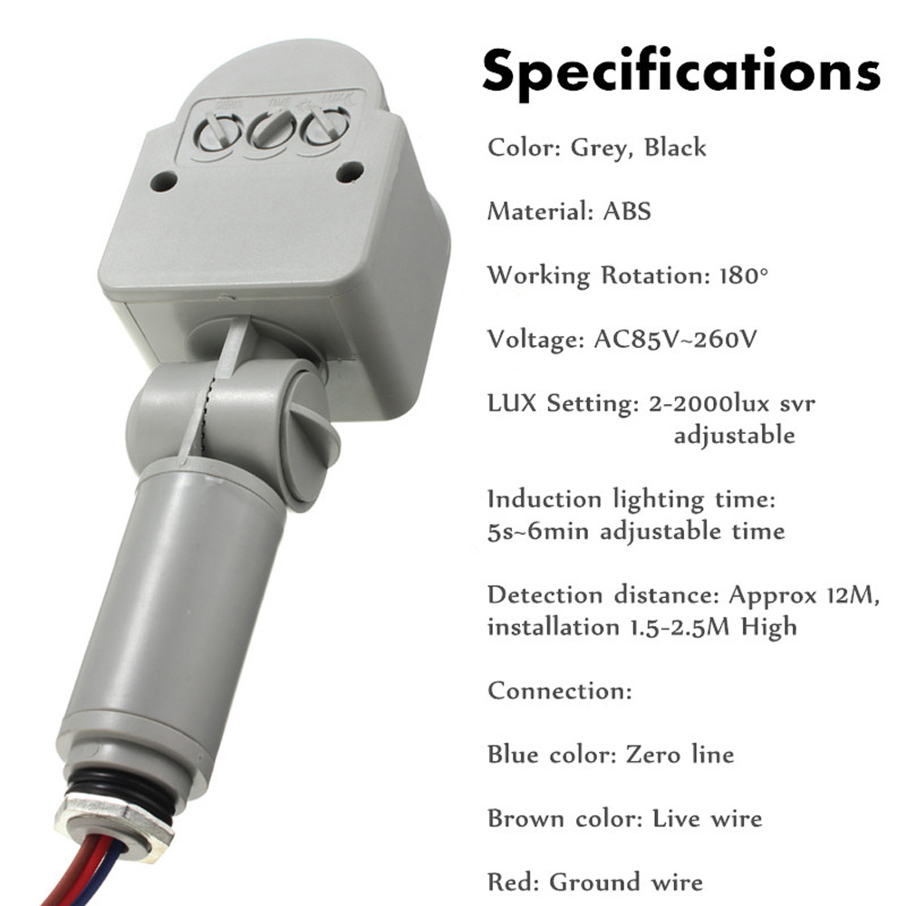 LED Motion Sensor 220V 110V 12 - Outdoor Lighting Volt review and price