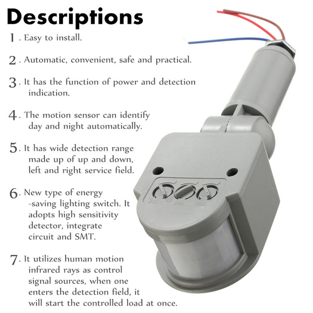 LED Motion Sensor 220V 110V 12 - Outdoor Lighting Volt review and price