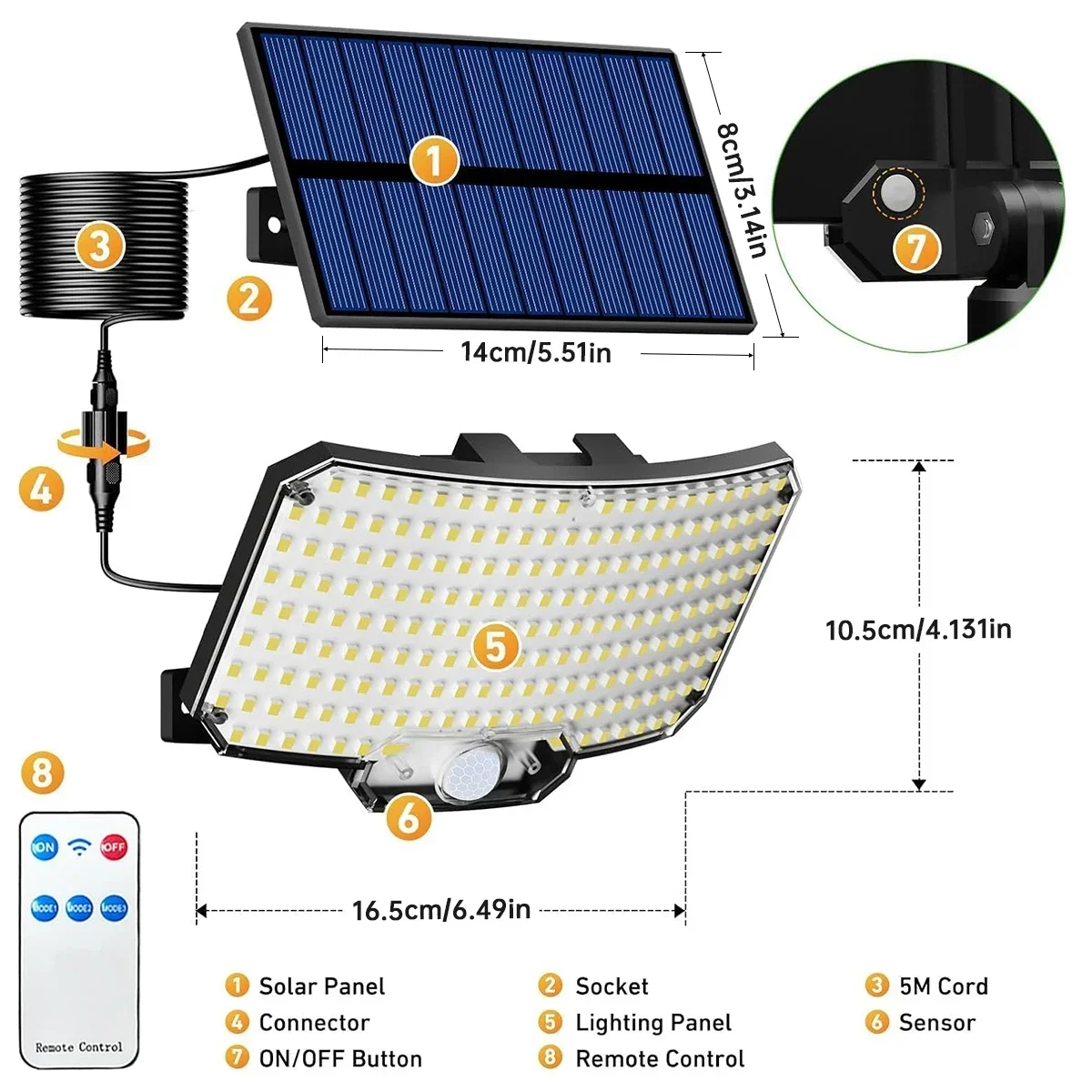 234LED Solar Outdoor Lights Mo - Outdoor Lighting Wall review and price