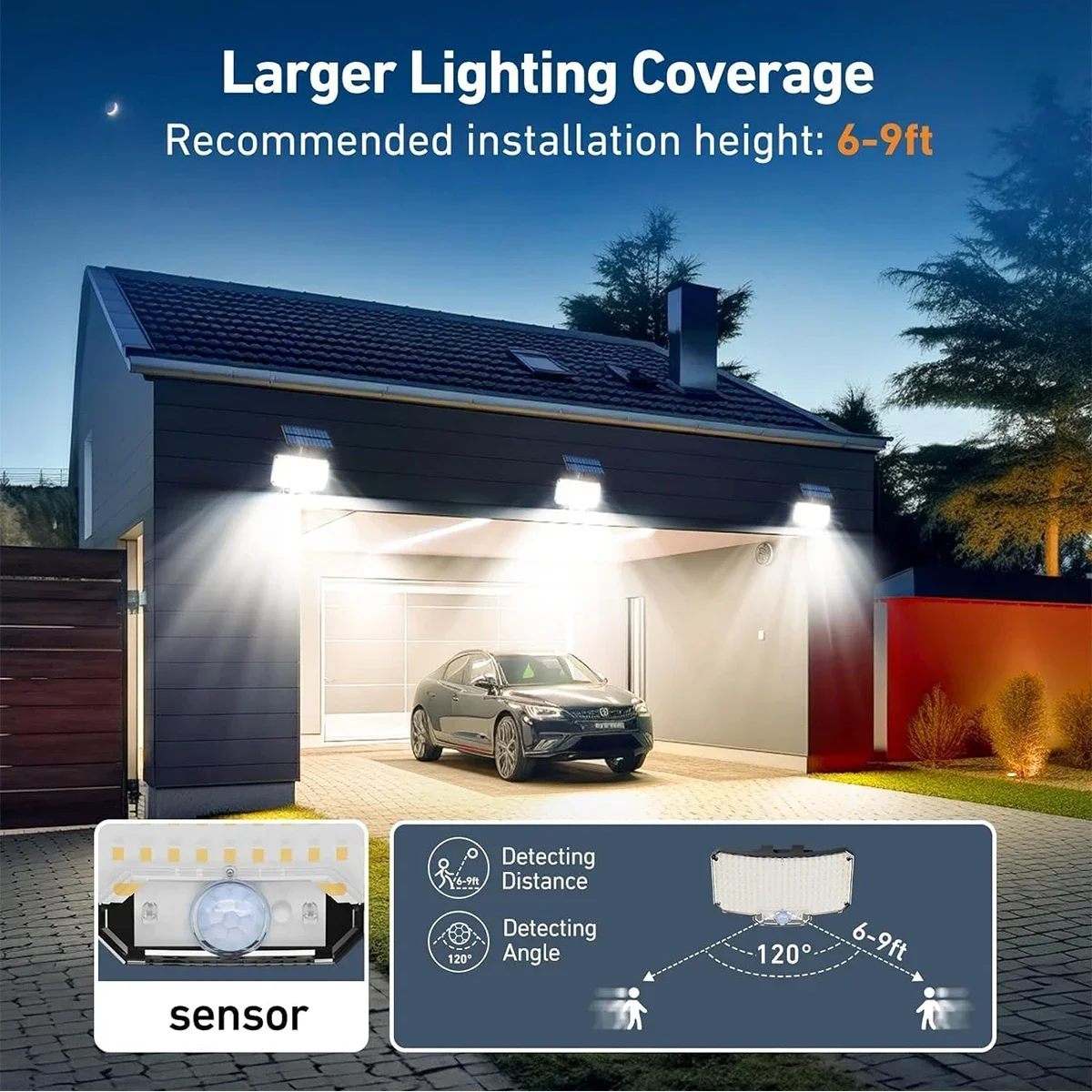 234LED Solar Outdoor Lights Mo - Outdoor Lighting Wall review and price