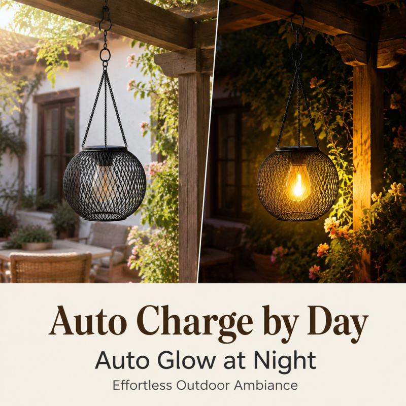Solar Powered LED Hanging Floo - Outdoor Lighting And Landscape review and price