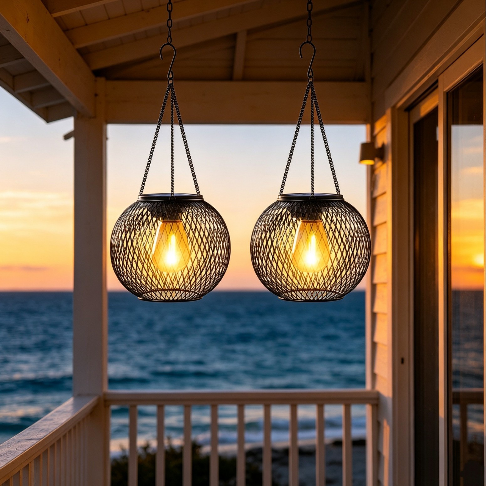 Solar Powered LED Hanging Floo - Outdoor Lighting And Landscape review and price