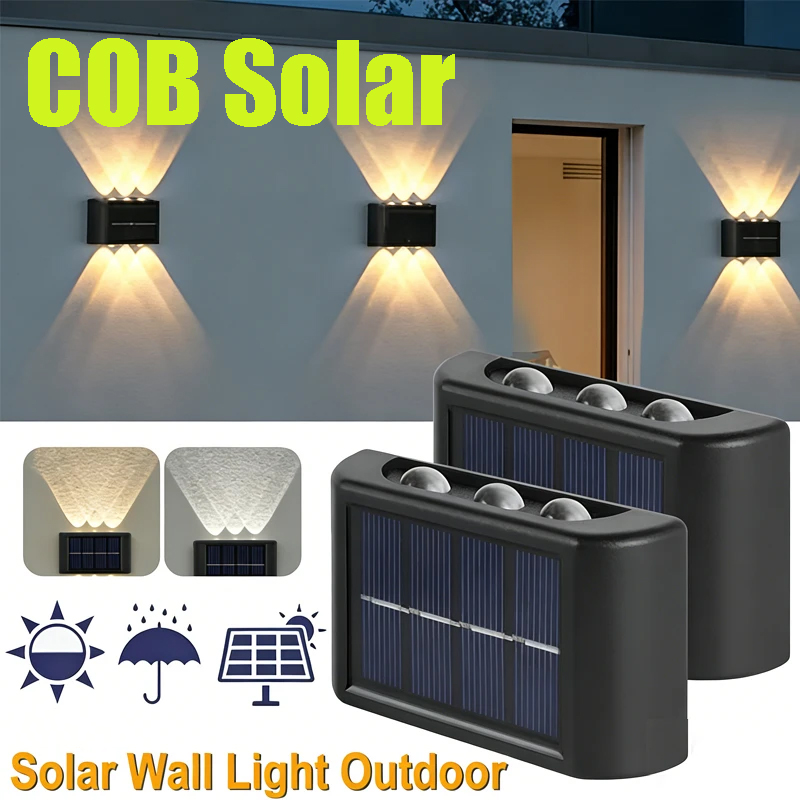 COB Solar Wall Lamp Outdoor Wa - Outdoor Lighting And Landscape review and price