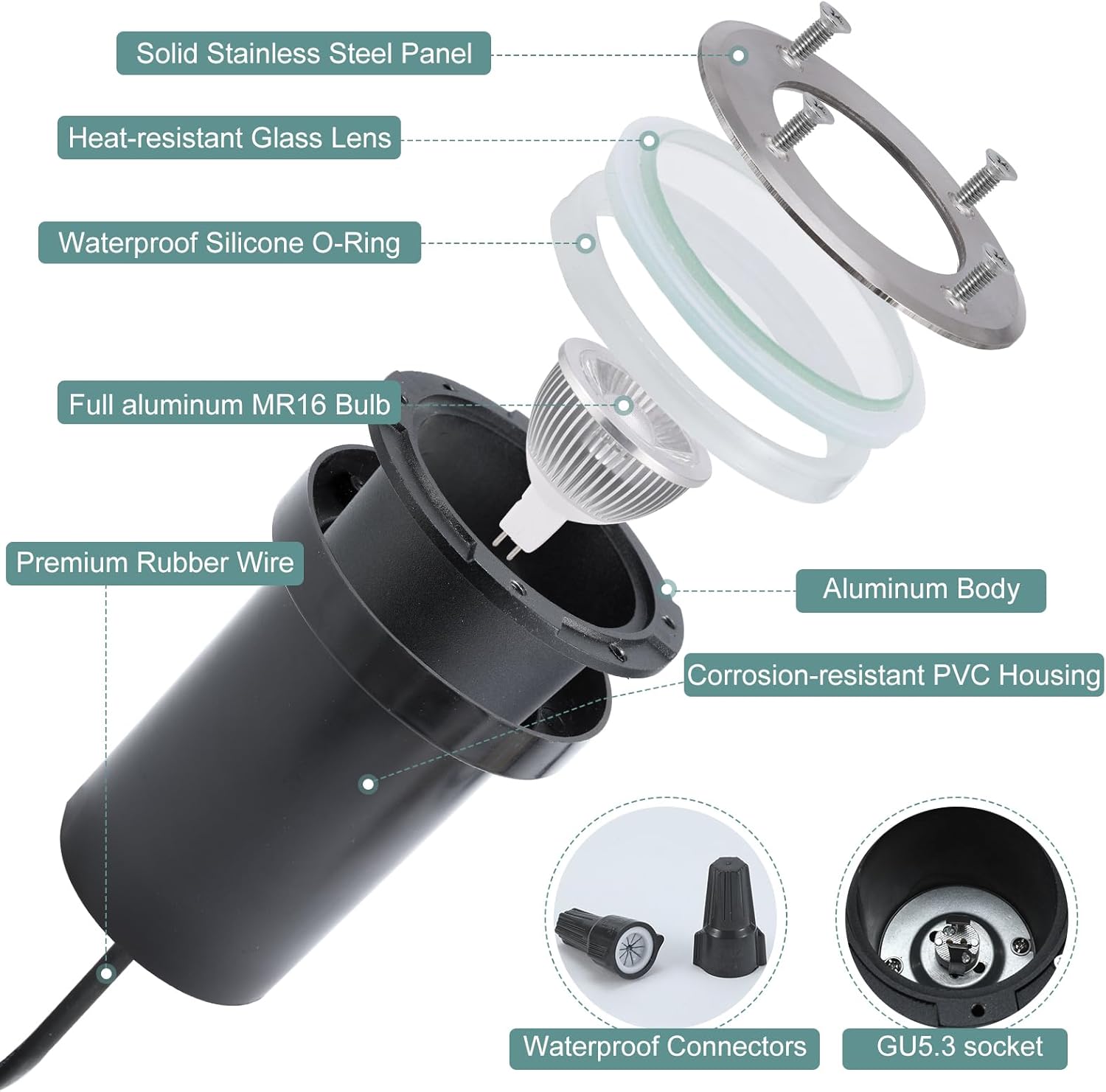 6 Pack Low Voltage Landscape L - Outdoor Lighting Underground Wiring review and price