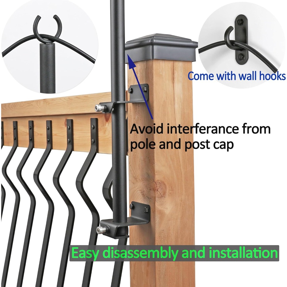 2 pack string light poles - st - Outdoor Lighting Wall review and price