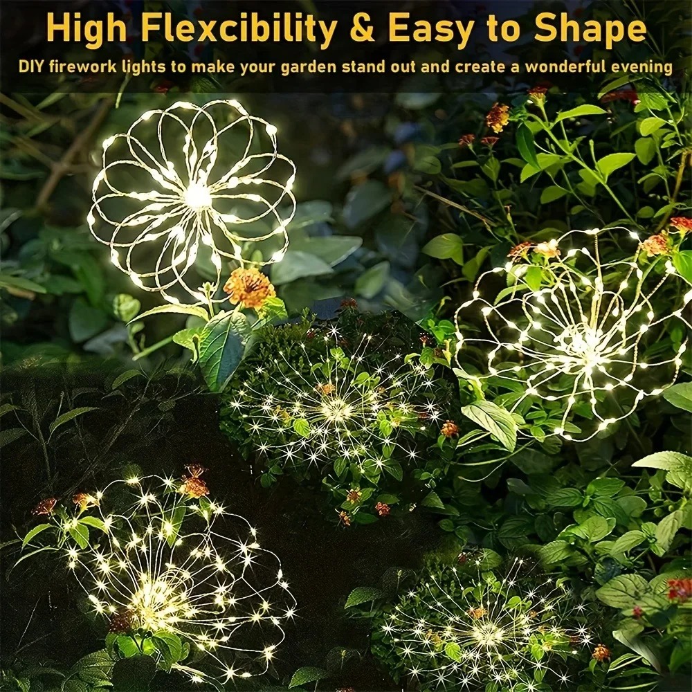 Solar LED Firework Fairy Light - Outdoor Lighting Driveway review and price