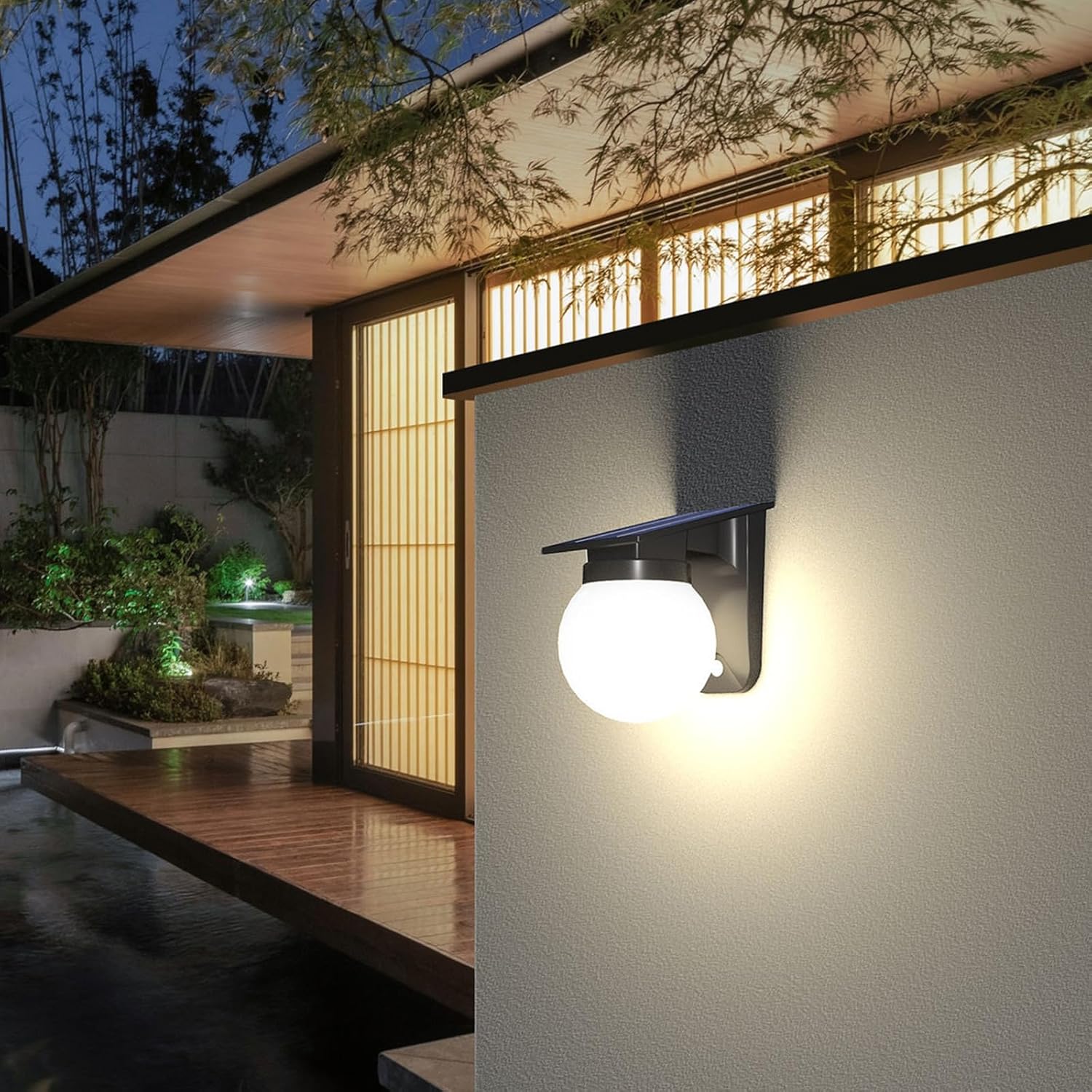 Solar Sphere Wall Lights Outdo - Outdoor Lighting Driveway review and price
