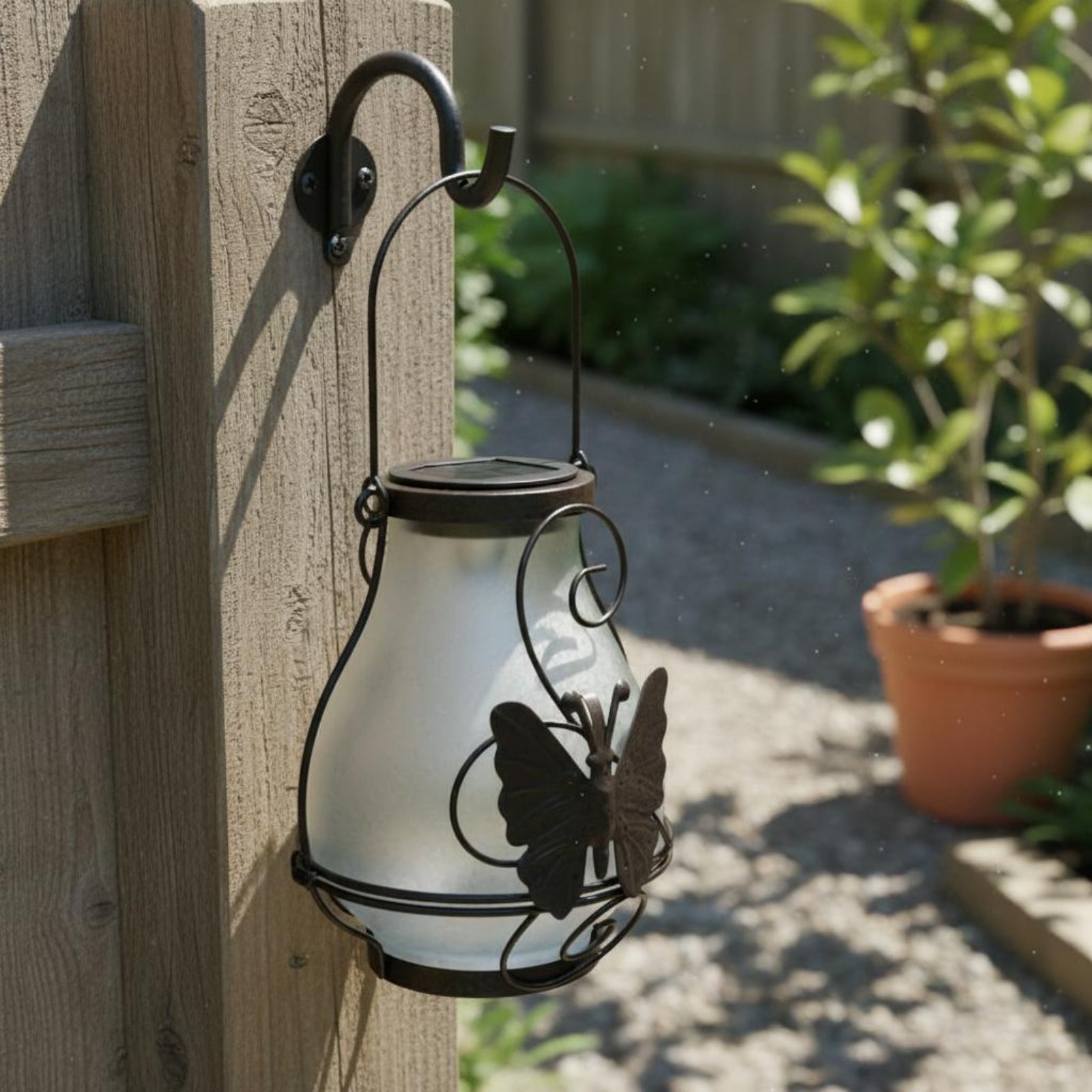 Solar Butterfly Lantern Waterp - Outdoor Lighting Wall review and price