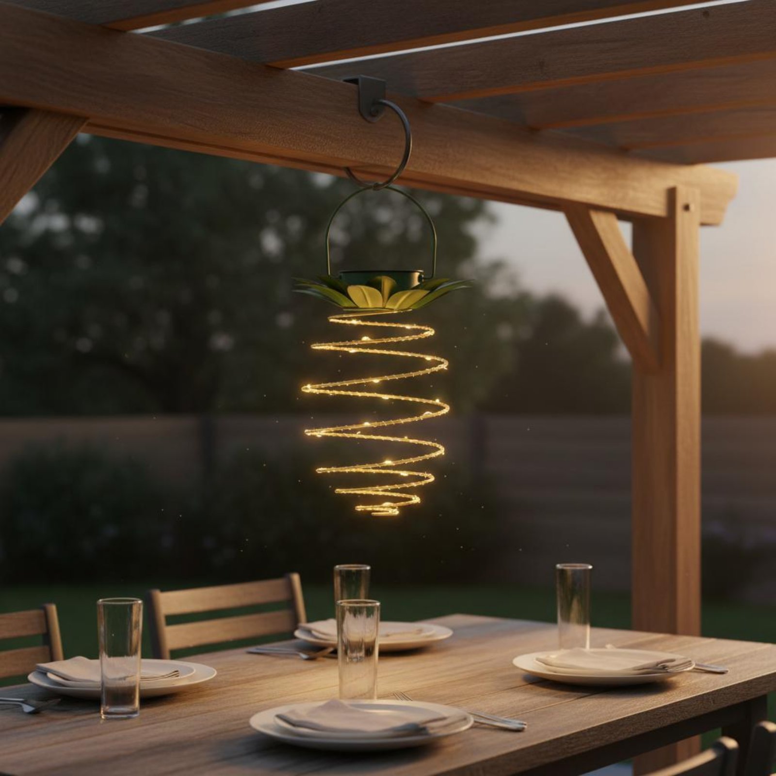 2 Pieces Solar Pineapple Lamp  - Outdoor Lighting And Landscape review and price