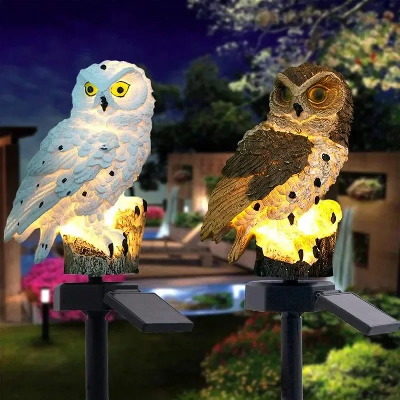 Solar Owl Statue Garden Light  - Outdoor Lighting And Landscape review and price
