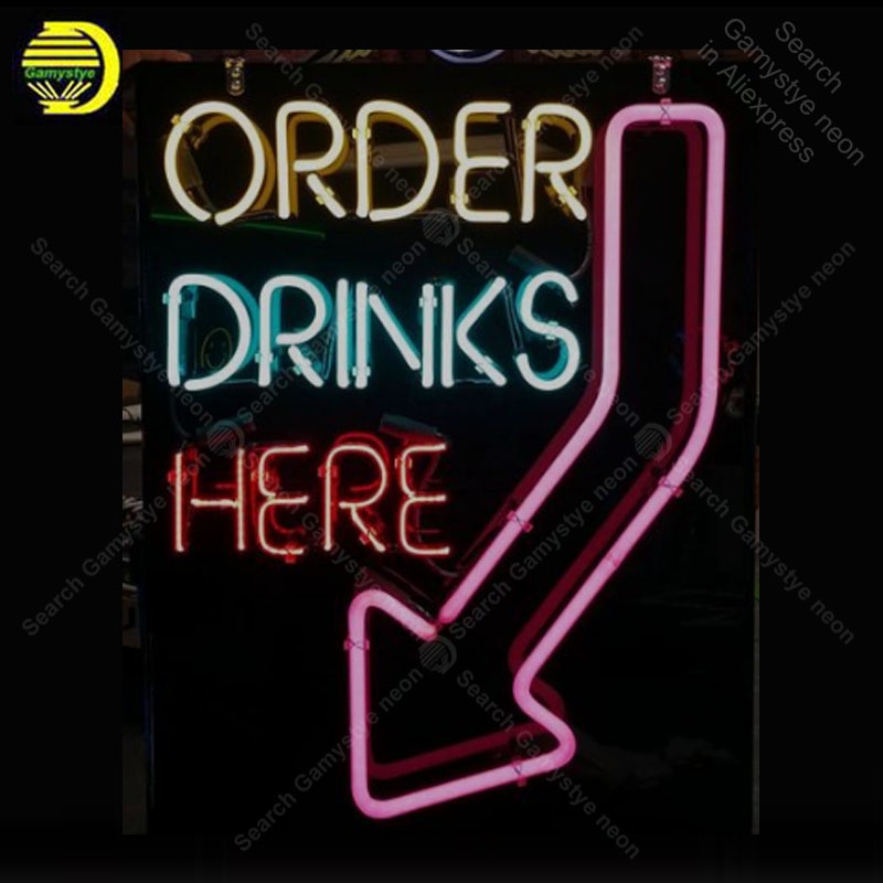 Neon Sign for Order Drink Here - Outdoor Lighting Expressions review and price