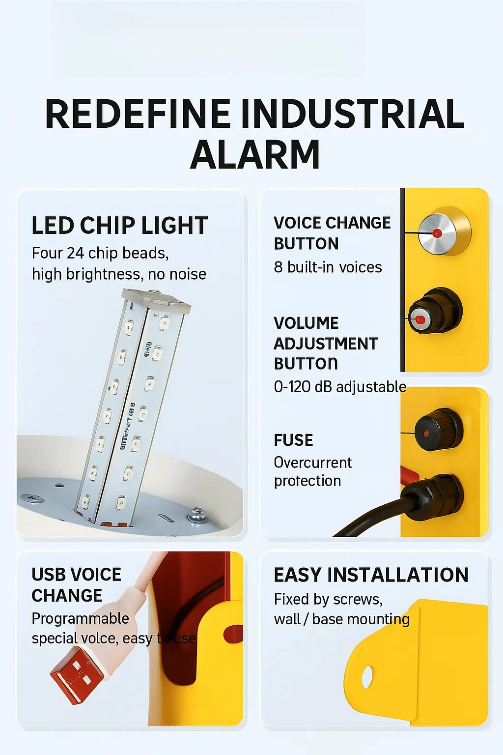 220-Volt high-decibel fire hor - Outdoor Lighting Volt review and price