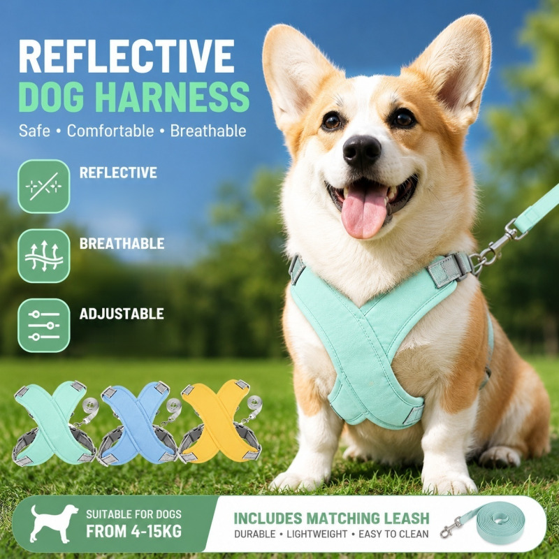 Reflective Dog Harness For Wal - Color Changing Outdoor review and price