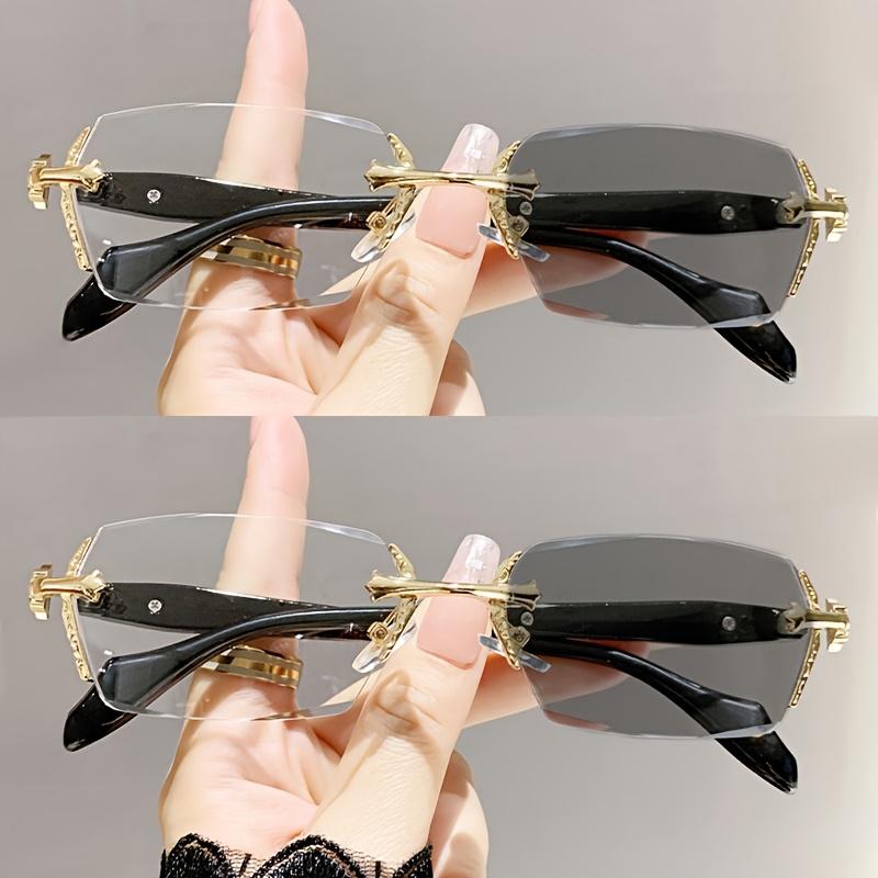 2PCS Metal Photochromic Eyegla - Color Changing Outdoor review and price